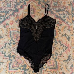 Pinsy Black Lace Bodysuit